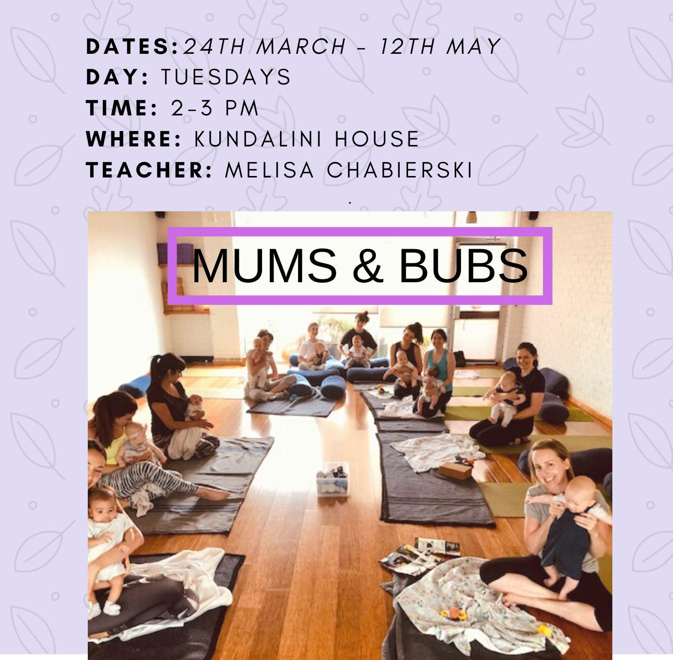 mums and bubs yoga north melbourne