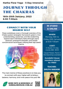 Hatha Flow Yoga 5 Day intensive with Shilpa