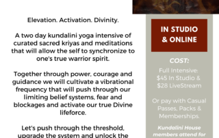 Kundalini Yoga 2 Day Intensive radiant lotus