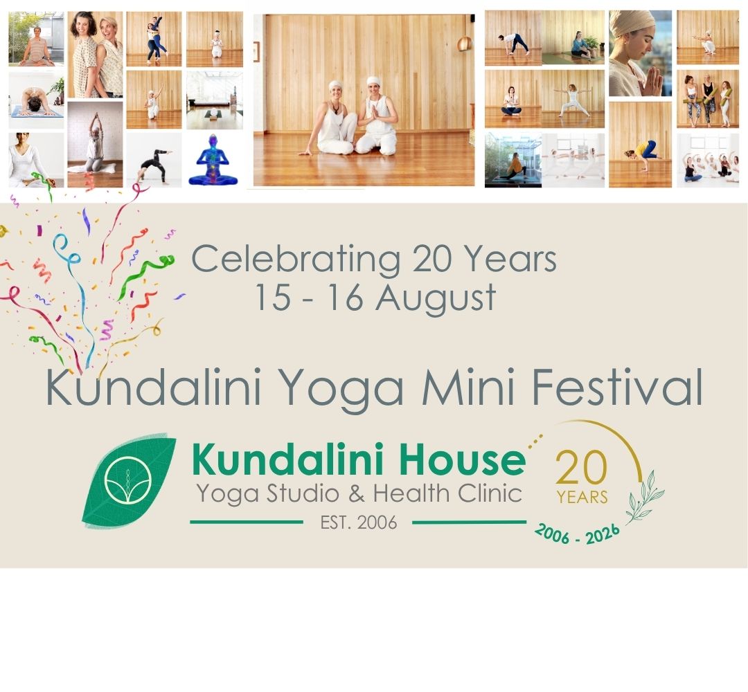 Kundalini House Mini Festival celebrating 20 years of Kundalini Yoga, meditation and community in North Fitzroy Melbourne